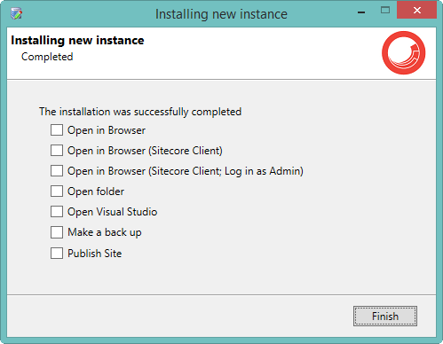SIM-sitecore-installation-finish