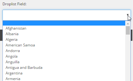 droplist-field-type